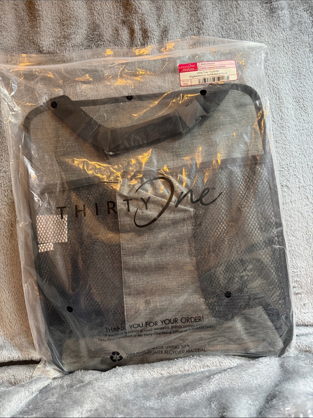 thirty-one Black Mesh Carryall Tote
